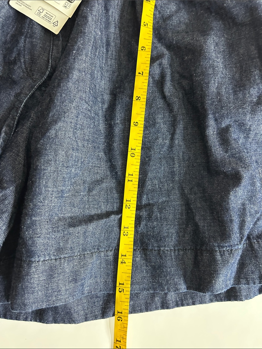 NWT COS DRAWSTRING DENIM SHORTS - Picture 7 of 14